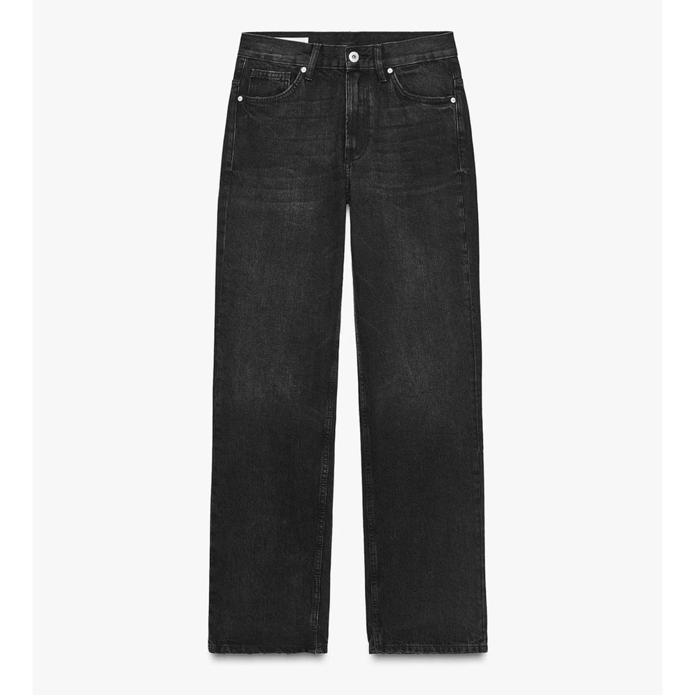 ZARA LOW RISE STRAIGHT FULL LENGTH JEANS